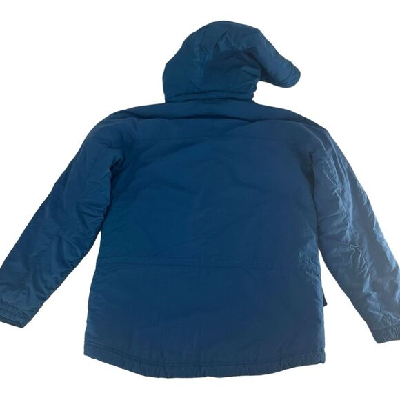 LL Bean Jacket Women Small Blue Parka Winter Attach Hood Outdoor Thinsulate Coat - Picture 9 of 9